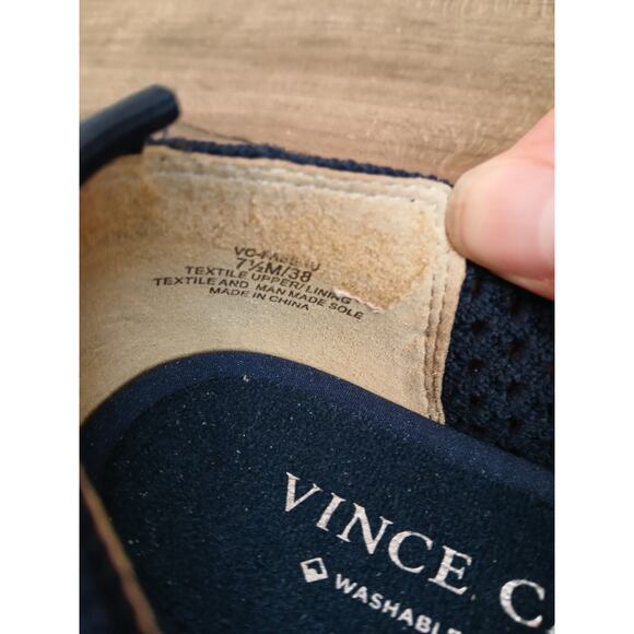 Vince Camuto fabeau knit loafer flats navy blue - Picture 6 of 7